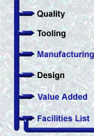 quality, tooling, manufacturing, design, value added, facilities list